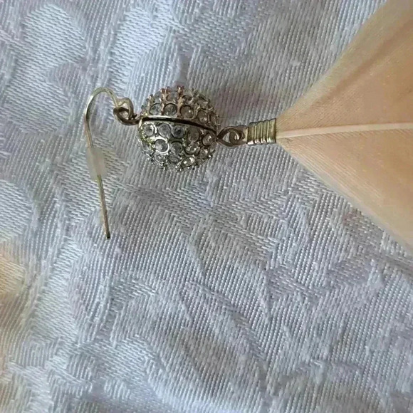 Earrings  feather & Plastic Bangle Set - Picture 3 of 9